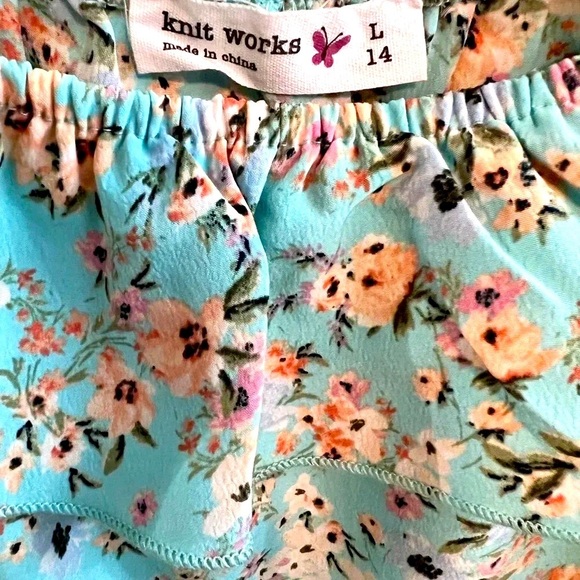 Knit Works Big Girls Crew Neck Top, Color-Mint, Girls L-14, NWOT - Picture 2 of 4